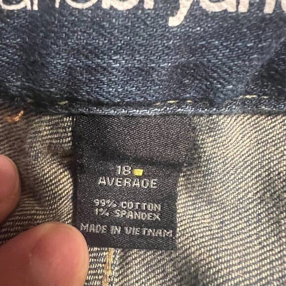 Lane Bryant Distintly Boot 18 Average Womens Jeans Dark Wash Feminine Slimming - Picture 7 of 14